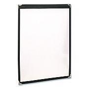 General Printing & Design Menu Holder For 8.5 x 11 Menus, Portrait Orientation, 9.3 x 11.9 Holder, Clear/Black/Gold (SPLSMENU21PK)