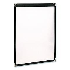 General Printing & Design Menu Holder For 8.5 x 11 Menus, Portrait Orientation, 9.3 x 11.9 Holder, Clear/Black/Gold (SPLSMENU21PK)