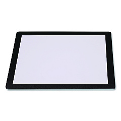 General Printing & Design Menu Holder For 8.5 x 11 Menus, Landscape Orientation, 12.6 x 10.2 Holder, Clear/Black (SPLSMENU8511)