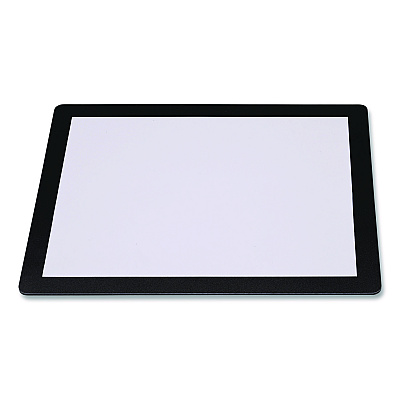 General Printing & Design Menu Holder For 8.5 x 11 Menus, Landscape Orientation, 12.6 x 10.2 Holder, Clear/Black (SPLSMENU8511)
