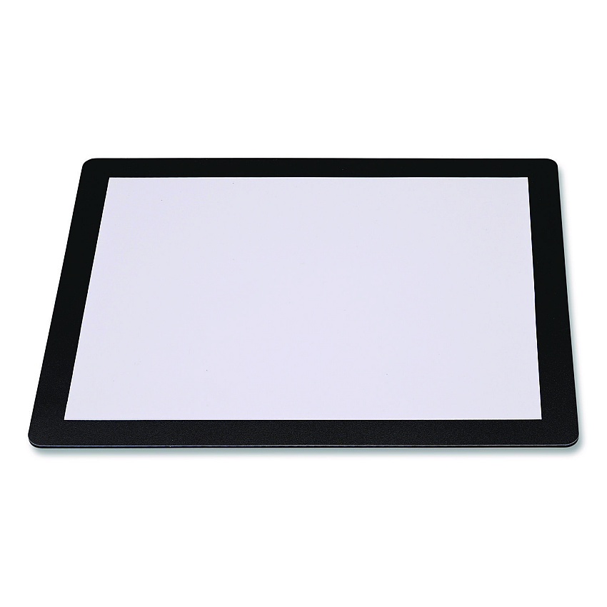 General Printing & Design Menu Holder For 8.5 x 11 Menus, Landscape Orientation, 12.6 x 10.2 Holder, Clear/Black (SPLSMENU8511)
