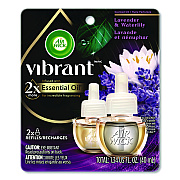 Air Wick Scented Oil Refill, Lavender and Waterlily, 0.67 oz, 2/Pack (6233803076)