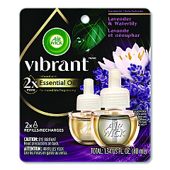 Air Wick Scented Oil Refill, Lavender and Waterlily, 0.67 oz, 2/Pack (6233803076)