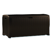 Suncast Large Deck Box, 13.23 cu ft, 50" x 25.5" x 25.5", Java (DBW9200)