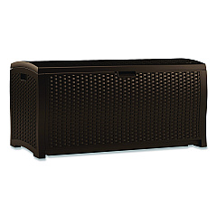 Suncast Large Deck Box, 13.23 cu ft, 50" x 25.5" x 25.5", Java (DBW9200)