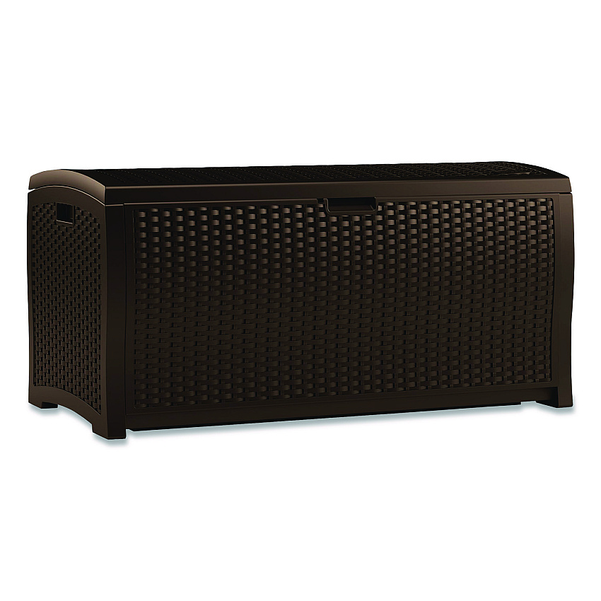 Suncast Large Deck Box, 13.23 cu ft, 50" x 25.5" x 25.5", Java (DBW9200)