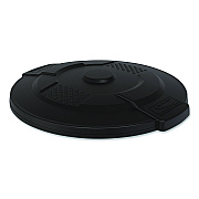 Suncast Commercial Utility Trash Can Lid for 20 gal Trash Can, 19.74" Diameter x 2.9", Black (TCU20GLIDD)