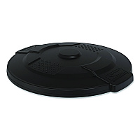 Suncast Commercial Utility Trash Can Lid for 20 gal Trash Can, 19.74" Diameter x 2.9", Black (TCU20GLIDD)