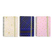 Carolina Pad Keep It In Line Personal Notebook, Medium/College Rule, Randomly Assorted Cover Colors and Designs, (80) 7 x 5 Sheets (35087)