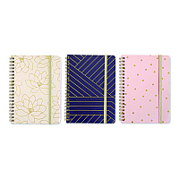 Carolina Pad Keep It In Line Personal Notebook, Medium/College Rule, Randomly Assorted Cover Colors and Designs, (80) 7 x 5 Sheets (35087)