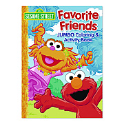 Sesame Street Favorite Friends Jumbo Coloring and Activity Book, Ages 3 and Up, 10.75 x 7.75 Sheets, 64 Pages (417331)