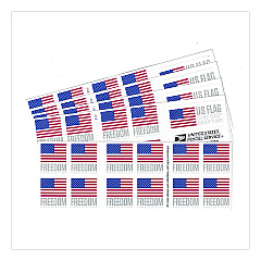 United States Postal Service First-Class Forever Stamps, U.S. Flag, 20 Stamps/Book, 5 Books/Pack (FOREVERFLAG5)