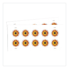 United States Postal Service Global Forever Stamps, Floral, 10 Stamps/Sheet, 2 Sheets/Pack (USPS4EVGLOB)