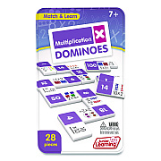 Junior Learning Inc Multiplication Dominoes, 1 to 2 Players, Grades 2 to 4, 28 Pieces (483)