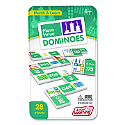 Junior Learning Inc Place Value Dominoes, 1 to 2 Players, Grades 1 to 7, 28 Pieces (489)