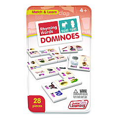 Junior Learning Inc Rhyming Words Dominoes, 1 to 2 Players, Grades Pre-K to 5, 28 Pieces (490)