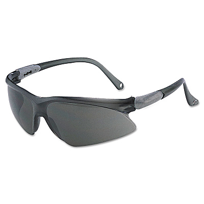 KleenGuard V20 Visio Safety Glasses, Black Frame, Black Indoor/Outdoor Lens (KCC14476)
