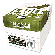 American Eagle Paper Mills Recycled Multipurpose Paper, 92 Bright, 20 lb Bond Weight, 11 x 17, White, 500/Ream, 5 Reams/Carton (31550503CT)