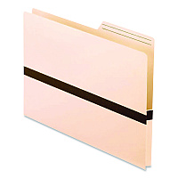 Pendaflex Drop Front Reinforced File Pocket, 1" Expansion, Letter Size, Manilla/Brown, 50/Box (15135)