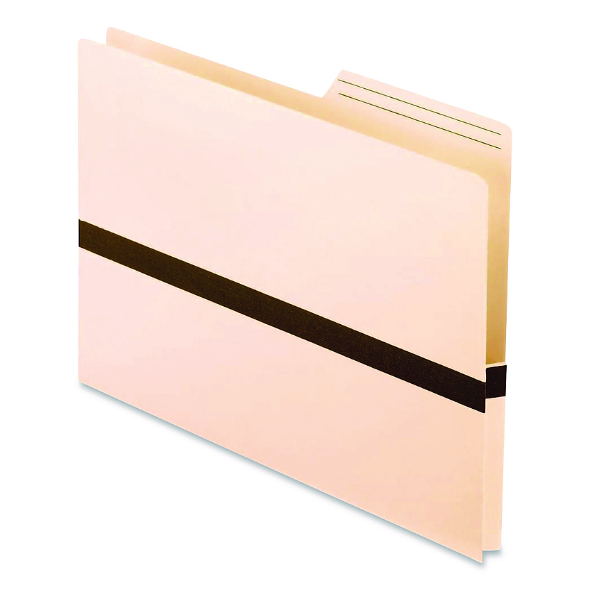 Pendaflex Drop Front Reinforced File Pocket, 1" Expansion, Letter Size, Manilla/Brown, 50/Box (15135)