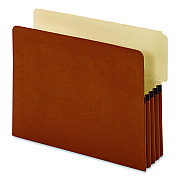 Pendaflex End Tab File Pocket, 3.5" Expansion, Letter Size, Redrope, 10/Box (63624P)
