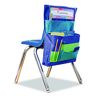Teacher Created Resources Chair Pocket, 15.5 x 18, Canvas, Blue/Teal/Lime (TCR20970)