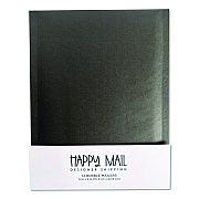 Happy Mail Self-Sealing Bubble Mailer, 6 x 9, Black, 12/Pack (245153)