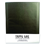 Happy Mail Self-Sealing Bubble Mailer, 8.5 x 11, Black, 12/Pack (245156)