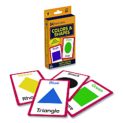 Carson-Dellosa Education Colors and Shapes Flash Cards, Grades Pre-K to 1, 3.25" x 5.25", Assorted Colors, 54 Cards (0769646891)
