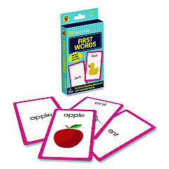 Carson-Dellosa Education First Words Flash Cards, Grades Pre-K to 1, 3.25" x 5.25", Assorted Colors, 54 Cards (0769647197)