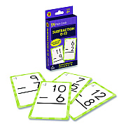 Carson-Dellosa Education Subtraction 0 to 12 Flash Cards, Grades 1 to 5, 3.25" x 5.25", Assorted Colors, 54 Cards (0769677215)