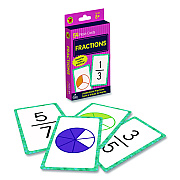 Carson-Dellosa Education Fractions Flash Cards, Grades 4 to 6, 3.25" x 5.25", Assorted Colors, 54 Cards (0769677339)