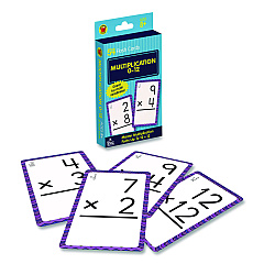 Carson-Dellosa Education Multiplication 0 to 12 Flash Cards, Grades 4 to 6, 3.25" x 5.25", Assorted Colors, 54 Cards (0769677436)