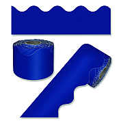 Carson-Dellosa Education Rolled Scalloped Border, 2.25" x 65 ft, Navy (108469)