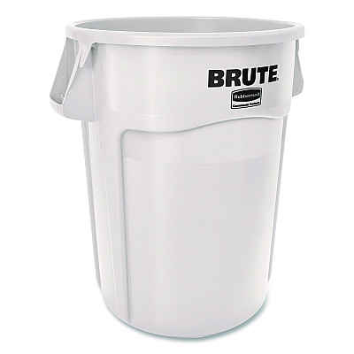 Rubbermaid Commercial Brute Container, 44 gal, Plastic, White (1779740EA)