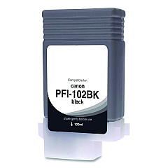 Clover Compatible Photo Black Ink, Replacement for PFI-102 (0895B001AA), 130 mL (WCPFI102PB)