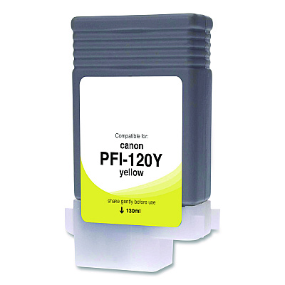 Clover Compatible Yellow Ink, Replacement for PFI-120 (2888C001), 130 mL (WCPFI120Y)