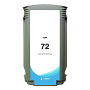 Clover Remanufactured Cyan High-Yield Ink, Replacement for 72 (C9371A), 130 mL (WH72C)