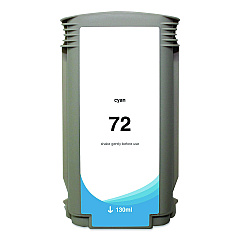 Clover Remanufactured Cyan High-Yield Ink, Replacement for 72 (C9371A), 130 mL (WH72C)