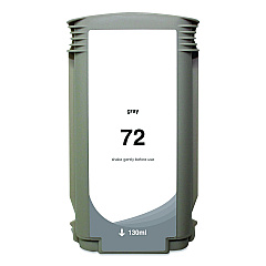 Clover Remanufactured Gray High-Yield Ink, Replacement for 72 (C9374A), 130 mL (WH72GY)