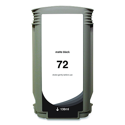 Clover Remanufactured Matte Black High-Yield Ink, Replacement for 72 (C9403A), 130 mL (WH72MB)