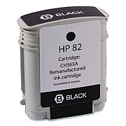 Clover Remanufactured Black High-Yield Ink, Replacement for 82 (CH565A), 69 mL (WH82B)