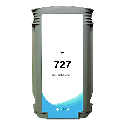 Clover Compatible Cyan Ink, Replacement for 727 (B3P19A), 130 mL (WH727C)