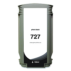 Clover Compatible Photo Black Ink, Replacement for 727 (B3P23A), 130 mL (WH727PB)