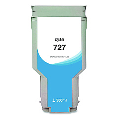 Clover Compatible Cyan High-Yield Ink, Replacement for 727XL (F9J76A), 300 mL (WH727XLC)