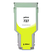 Clover Compatible Yellow High-Yield Ink, Replacement for 727XL (F9J78A), 300 mL (WH727XLY)
