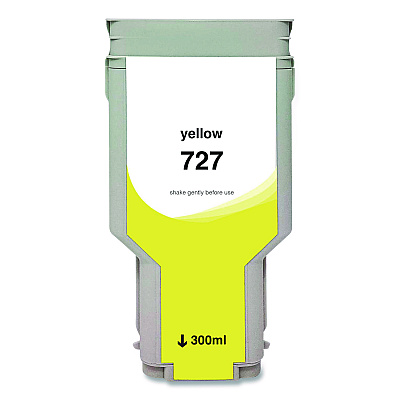 Clover Compatible Yellow High-Yield Ink, Replacement for 727XL (F9J78A), 300 mL (WH727XLY)