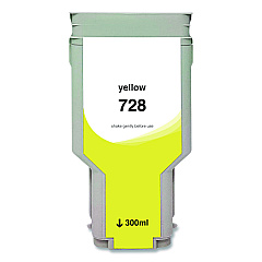 Clover Compatible Yellow Ink, Replacement for 728 ( F9K15A), 300 mL (WH728Y)