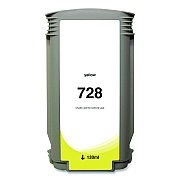 Clover Compatible Yellow Ink, Replacement for 728 (F9J65A), 130 mL (WH728SY)
