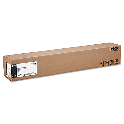 Epson Exhibition Canvas, 22 mil, 36" x 40 ft, Glossy White (EPSS045244)